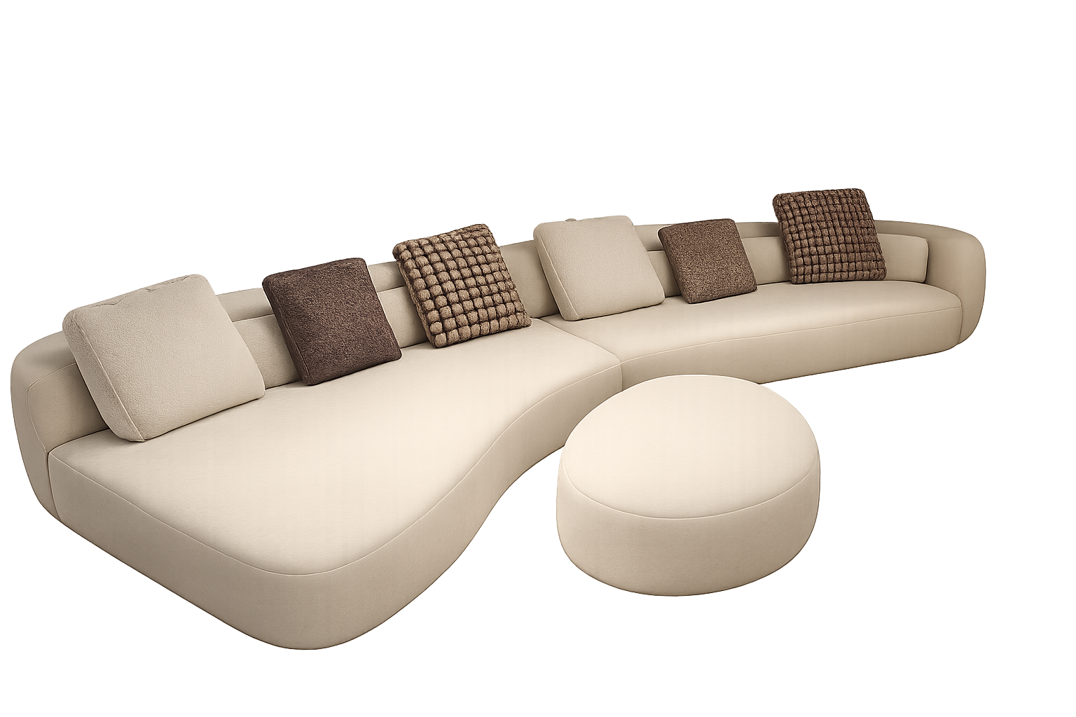 Curved Modular Sofa